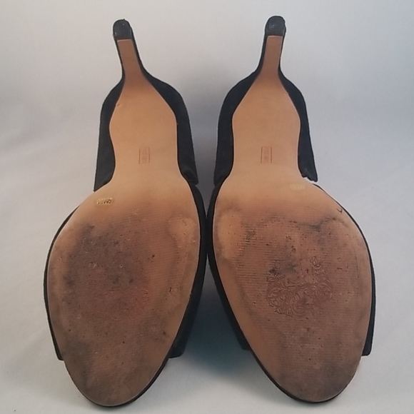 Vince Camuto Black Suede Heels - Picture 3 of 5